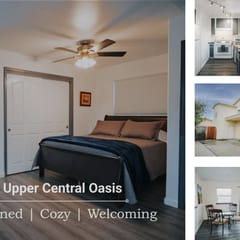 Gorgeous Upstairs Studio with Patio and Laundry