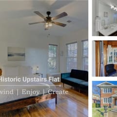 Historic Posh Upstairs Flat | Overton park
