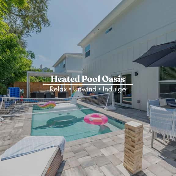Heated Pool Oasis | Arcade + Games | Walk to Beach - Image 1