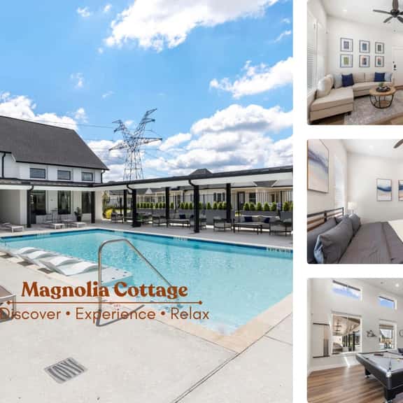 Modern Magnolia Cottage | Pool & Gym Access - Image 1