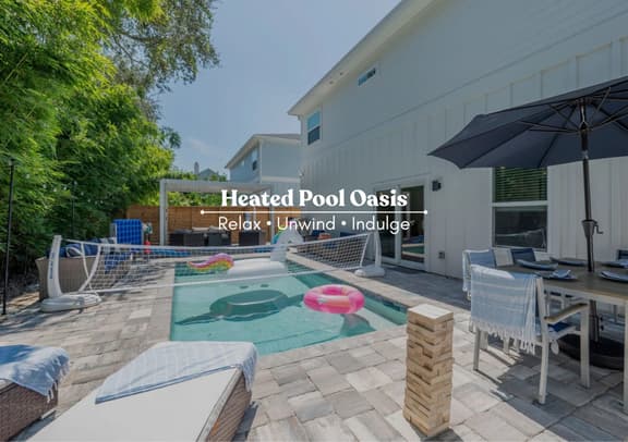 Heated Pool Oasis | Arcade + Games | Walk to Beach - Image 1